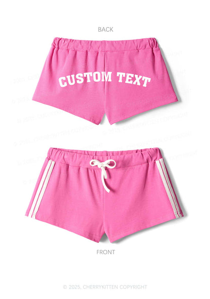 Custom Text Y2K Drawstring Mini Shorts Cherrykitten