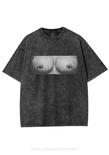 Nxpple Rings Y2K Shirts Washed Tee Cherrykitten