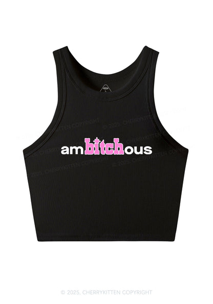 Ambxxchous Y2K Crop Tank Top Cherrykitten