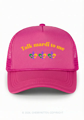 Talk Mardi To Me Y2K Trucker Hat Cherrykitten