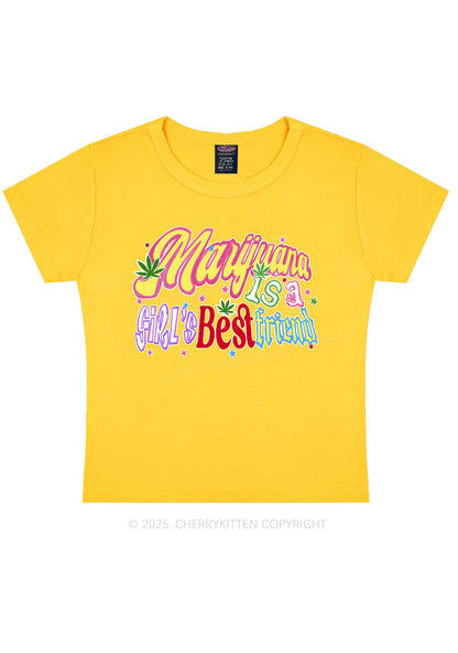 Girls Best Friend Y2K Baby Tee Cherrykitten