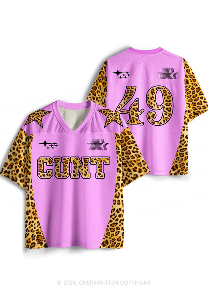 Custom Pink Cxxt Leopard Y2K Sport Jersey Shirts Cherrykitten