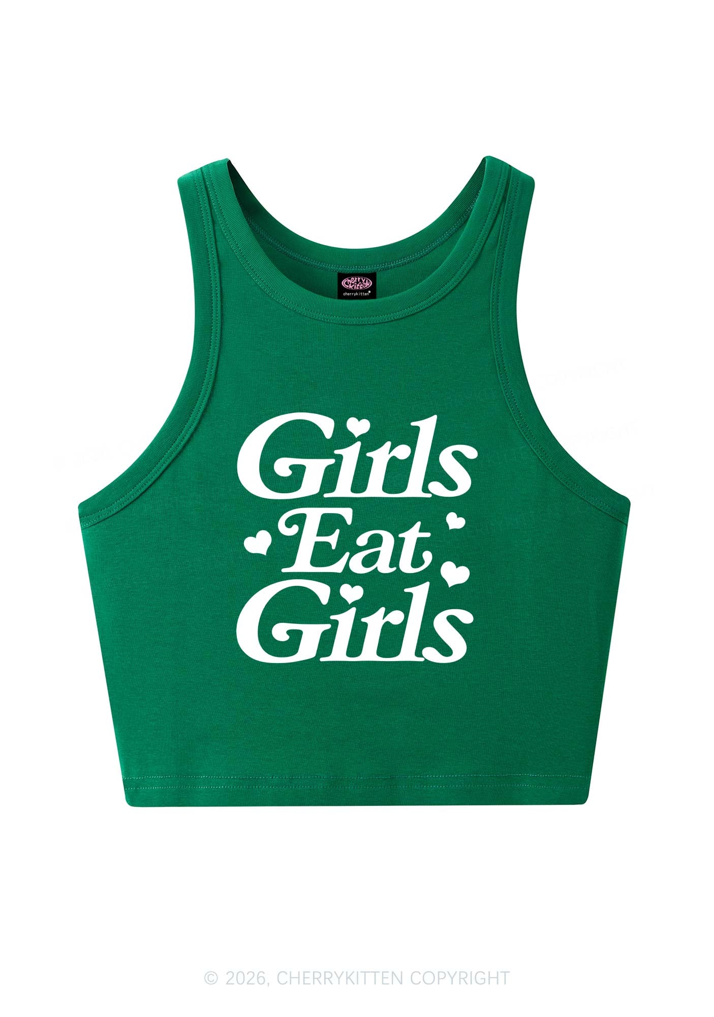 Girls Eat Girls Pride Y2K Crop Tank Top Cherrykitten