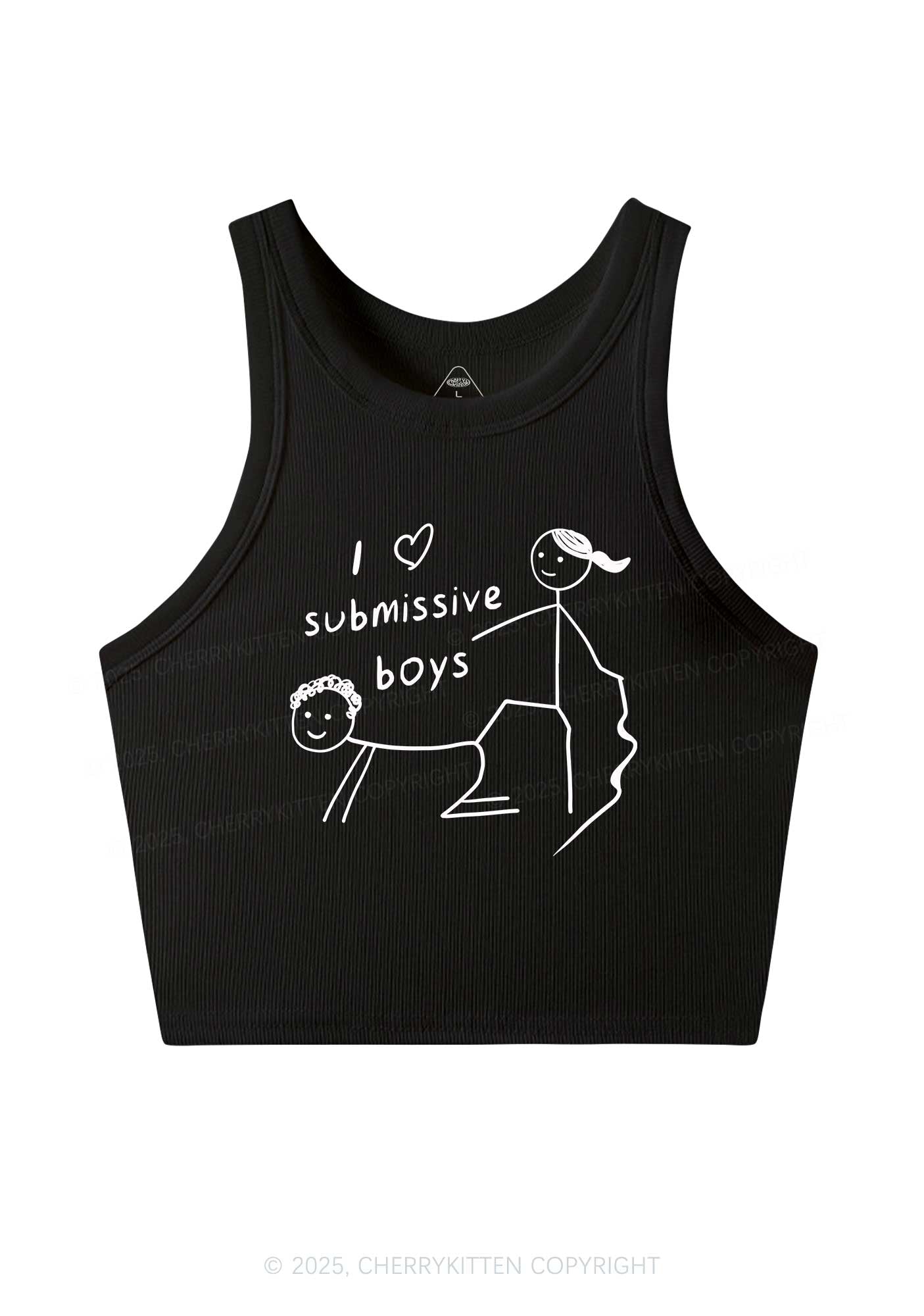 Boys Make Gr8 Pets Y2K Crop Tank Top Cherrykitten