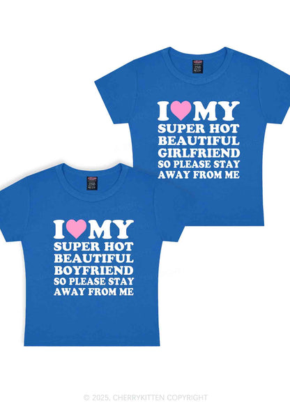 My Super Hot BF GF Y2K Valentine's Day Baby Tee Cherrykitten