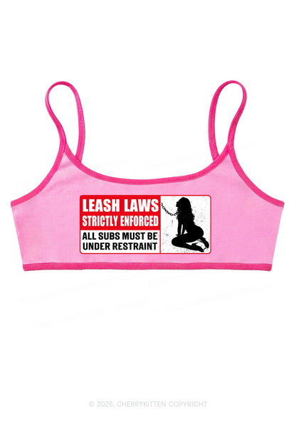 Leash Laws Strictly Enforced Y2K Super Crop Cami Cherrykitten