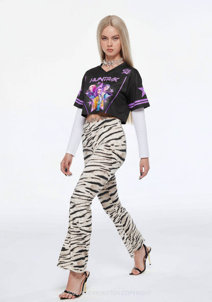 Custom Kpop Stars Y2K Crop Sport Jersey Shirts Cherrykitten