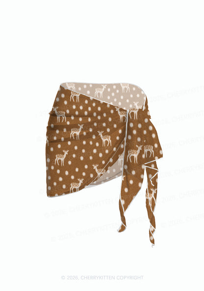 Angel Deer Spots Y2K Print Bikini Set Cherrykitten