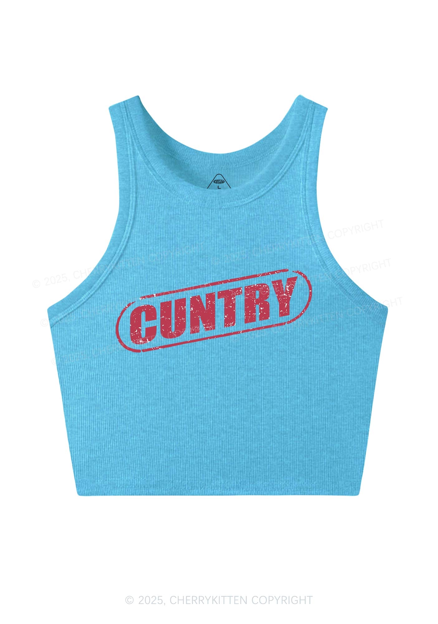 Cuntry Y2K Crop Tank Top Cherrykitten