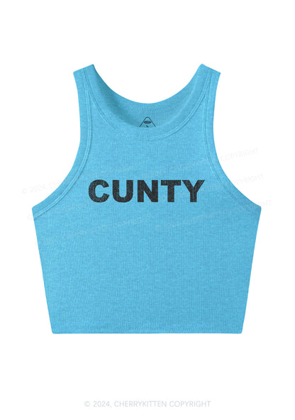 Cunty Y2K Crop Tank Top Cherrykitten