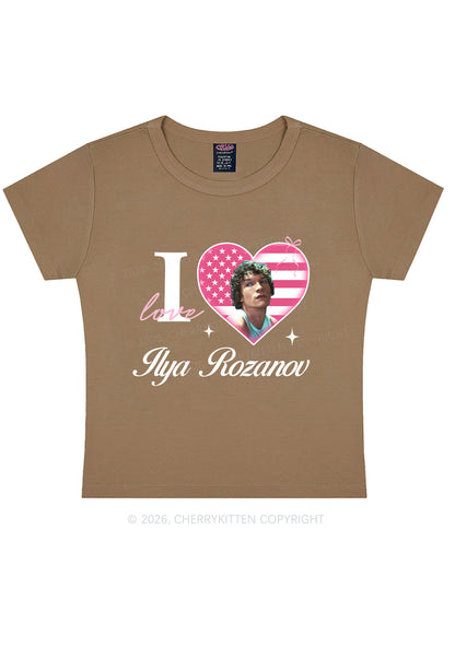 I Love IR HR Y2K Baby Tee Cherrykitten