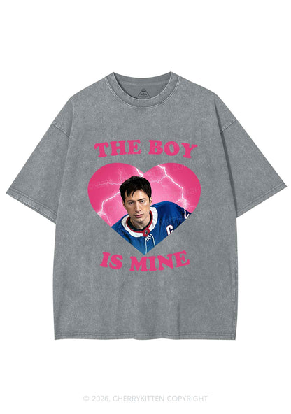 The Boy Is Mine HR Y2K Shirts Washed Tee Cherrykitten