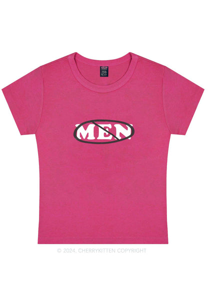 Men Stop Y2K Baby Tee Cherrykitten