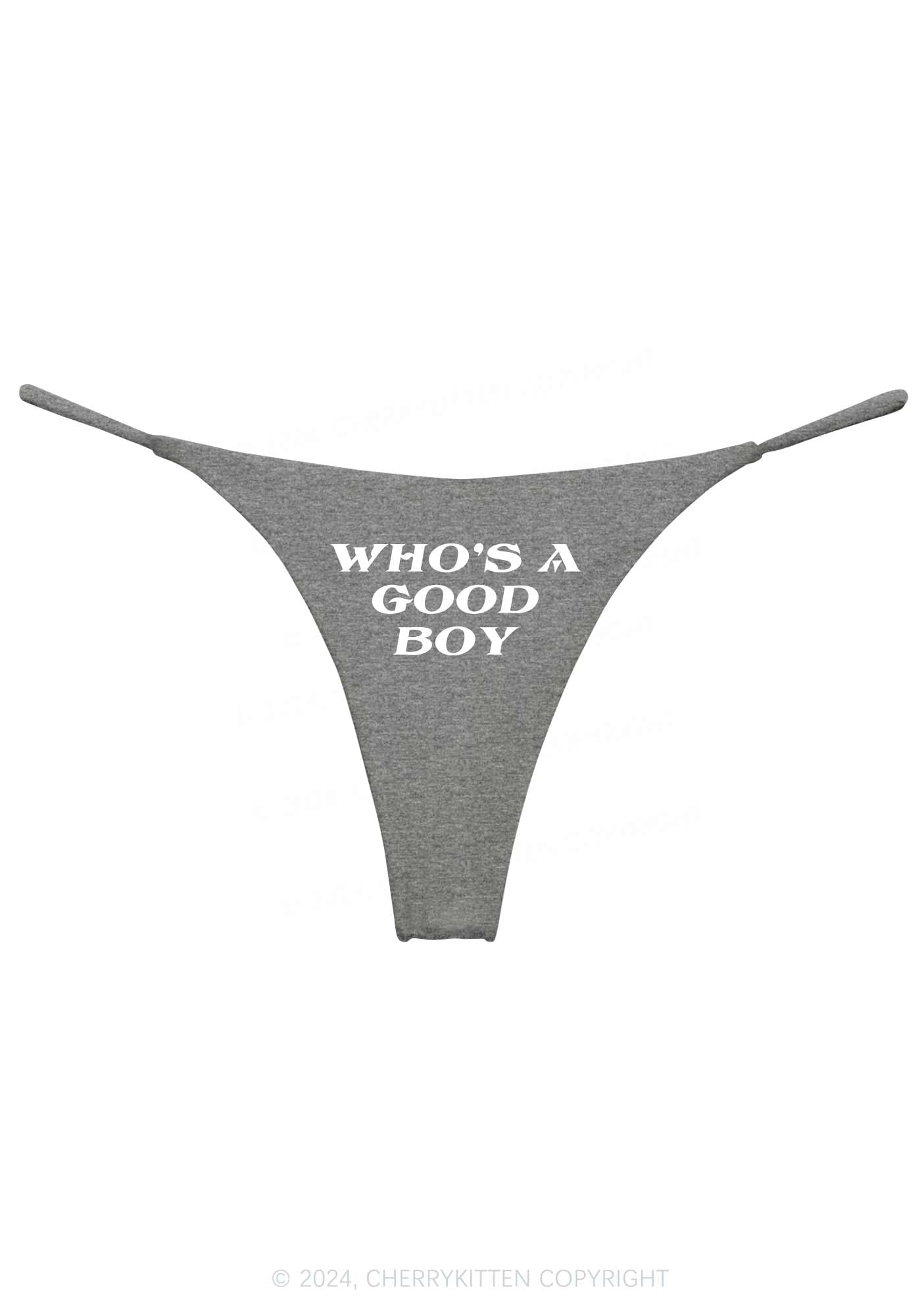 Who's A Good Boy Y2K Bikini String Thong Cherrykitten
