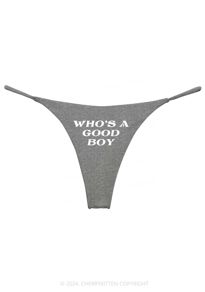 Who's A Good Boy Y2K Bikini String Thong Cherrykitten