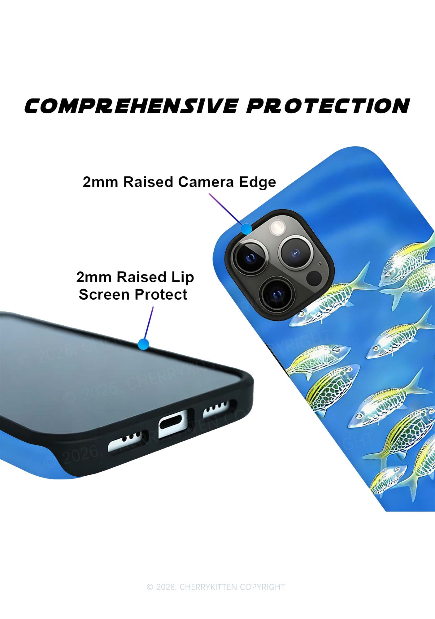 Undersea Fish Y2K Phone Case Cherrykitten