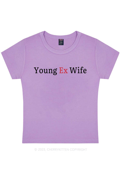 Curvy Young Ex Wife Y2K Baby Tee Cherrykitten