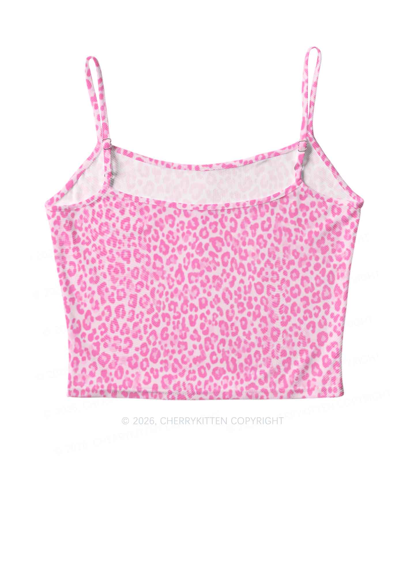Pink Leopard Y2K Mesh Cami Tank Cherrykitten