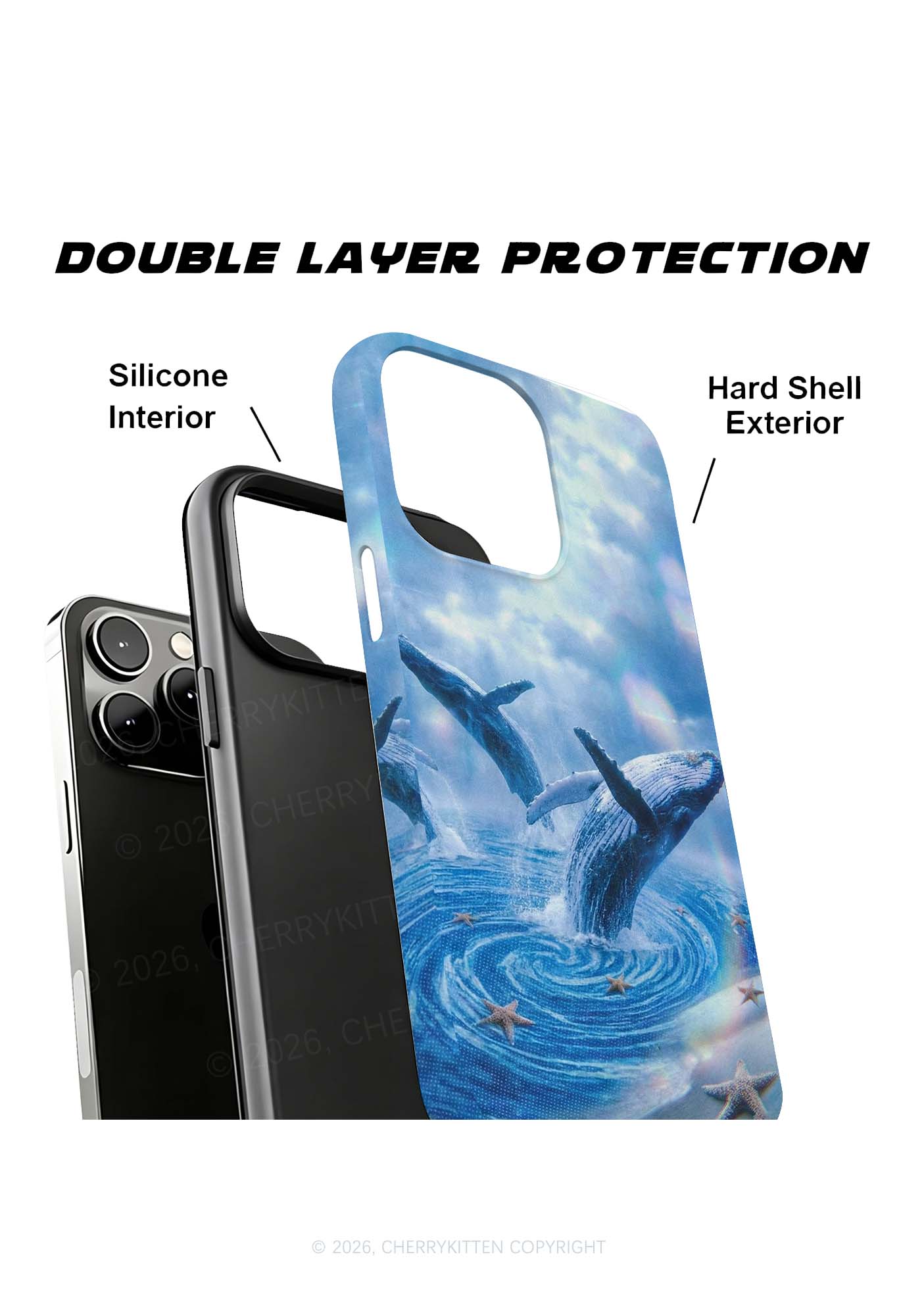 Whale Starfish Y2K Phone Case Cherrykitten