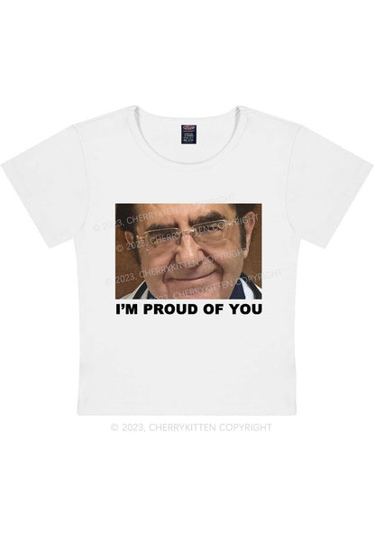 Dr. Now Is Proud Of You Y2K Baby Tee Cherrykitten