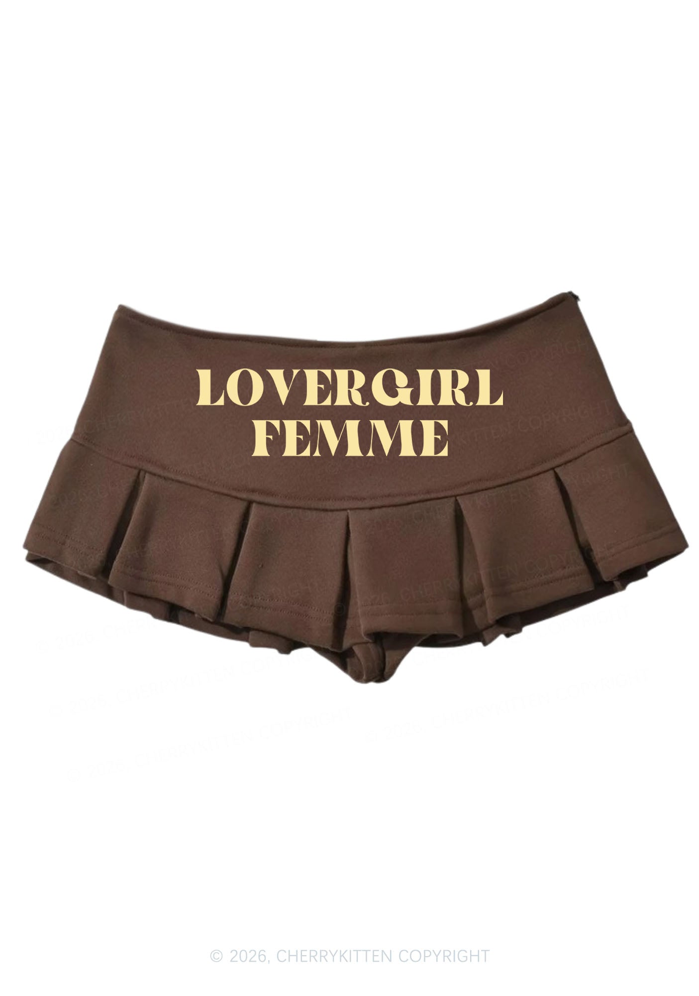 Lovergirl Femme Pride Y2K Mini Pleated Skirts Cherrykitten