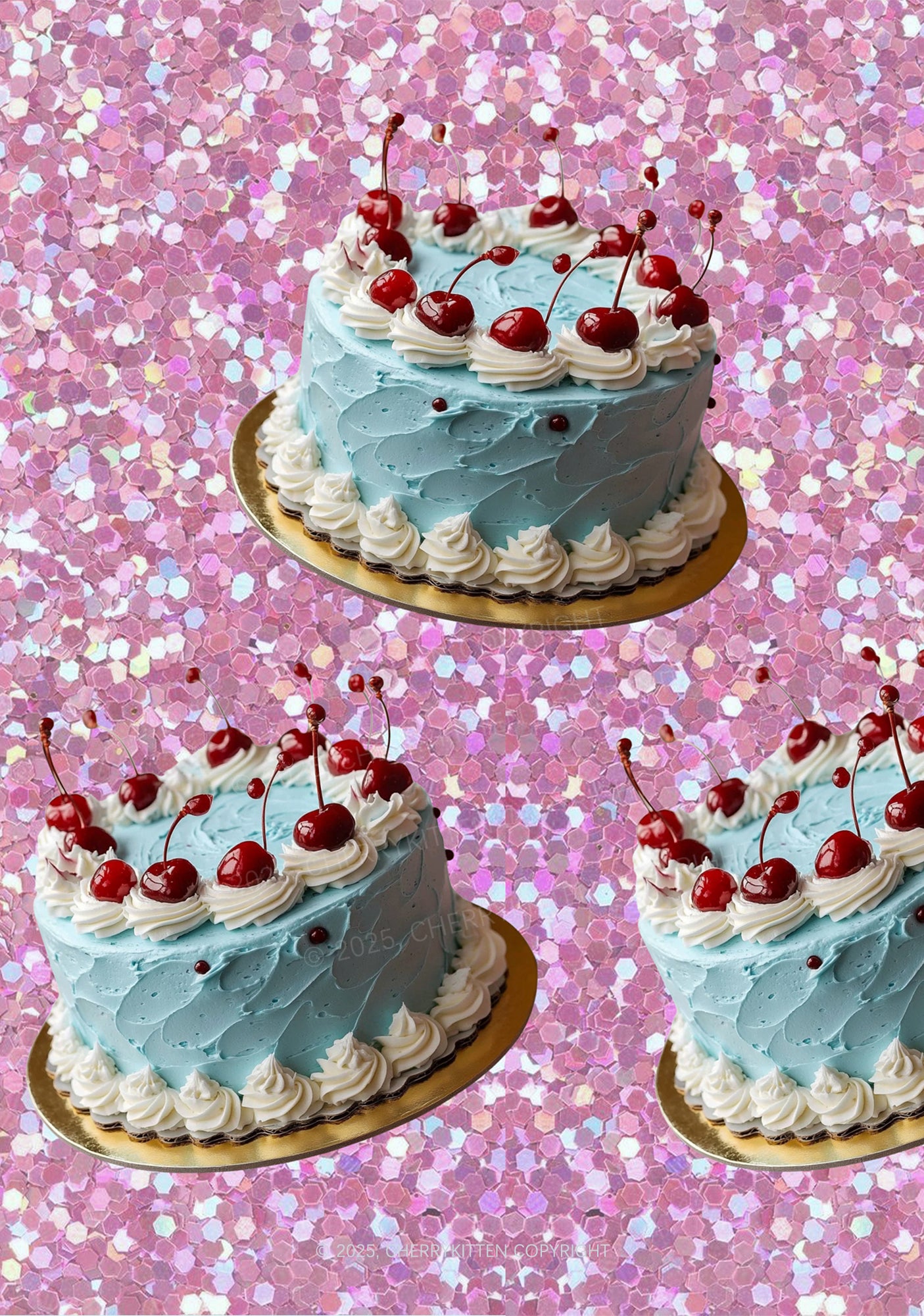 Cherry Cakes Y2K Mesh Crop Top Cherrykitten