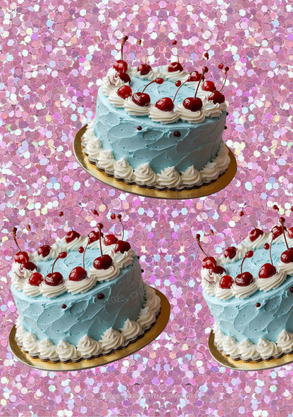 Cherry Cakes Y2K Mesh Crop Top Cherrykitten