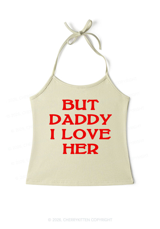 But Daddy I Love Her Pride Y2K Halter Neck Cami Cherrykitten