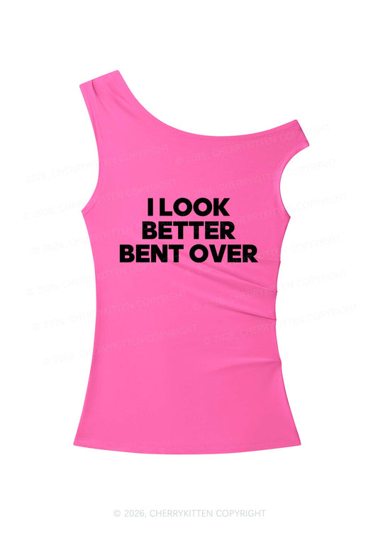 Look Better Bent Over Y2K Off Shoulder Tank Top Cherrykitten