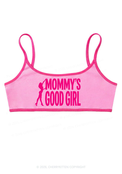 Mommys Good Girl Y2K Super Crop Cami Cherrykitten