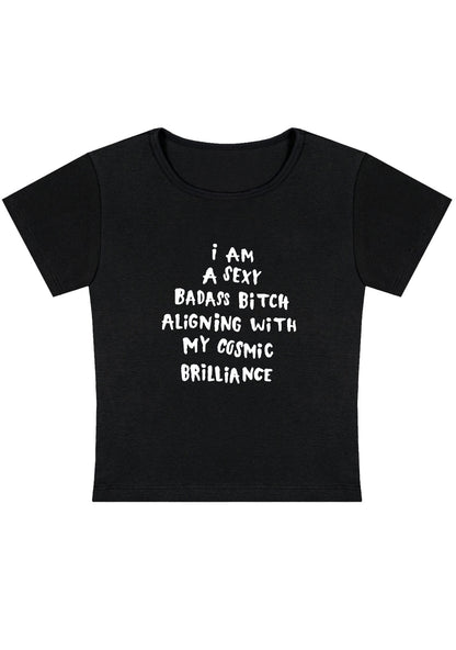 Curvy Aligning With My Cosmic Brilliance Baby Tee