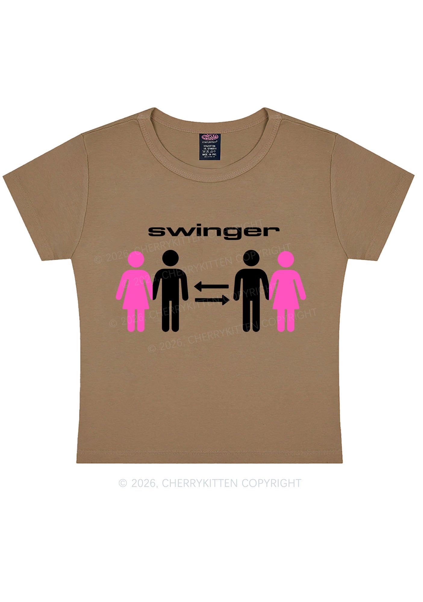 Swinger Partners Y2K Baby Tee Cherrykitten