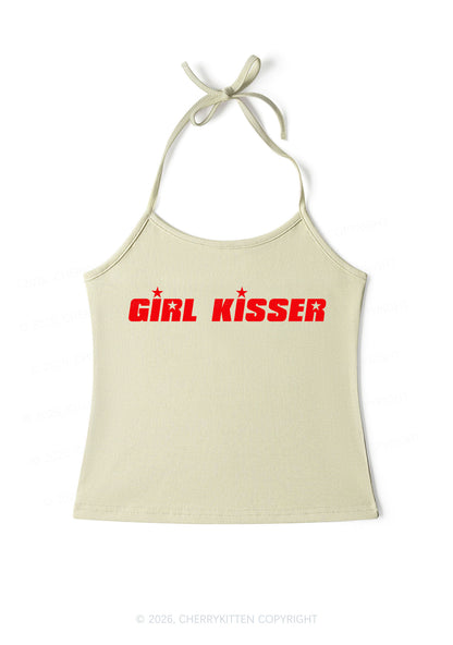 Girl Kisser Star Pride Y2K Halter Neck Cami Cherrykitten