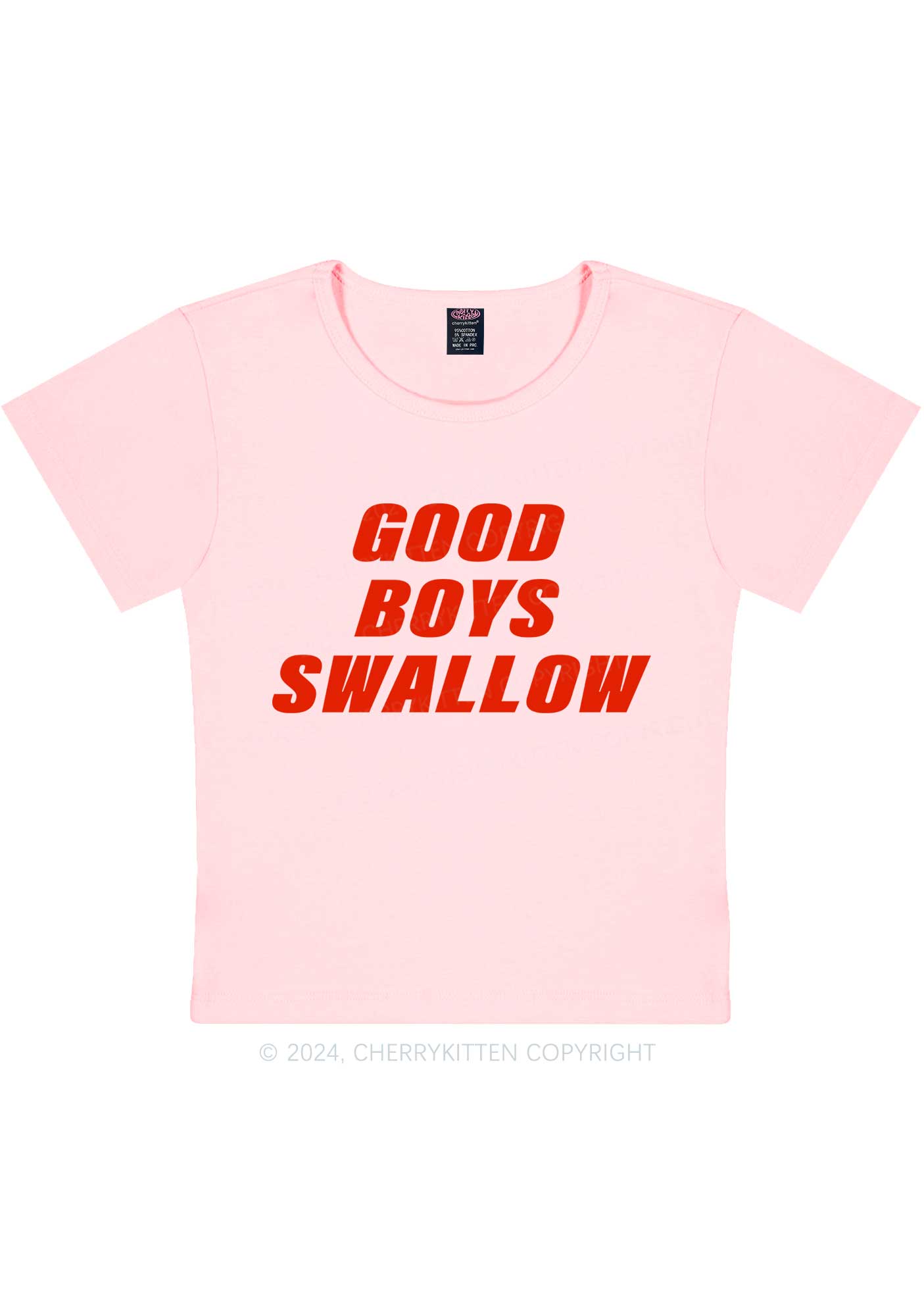Good Boys Swallow Y2K Baby Tee Cherrykitten