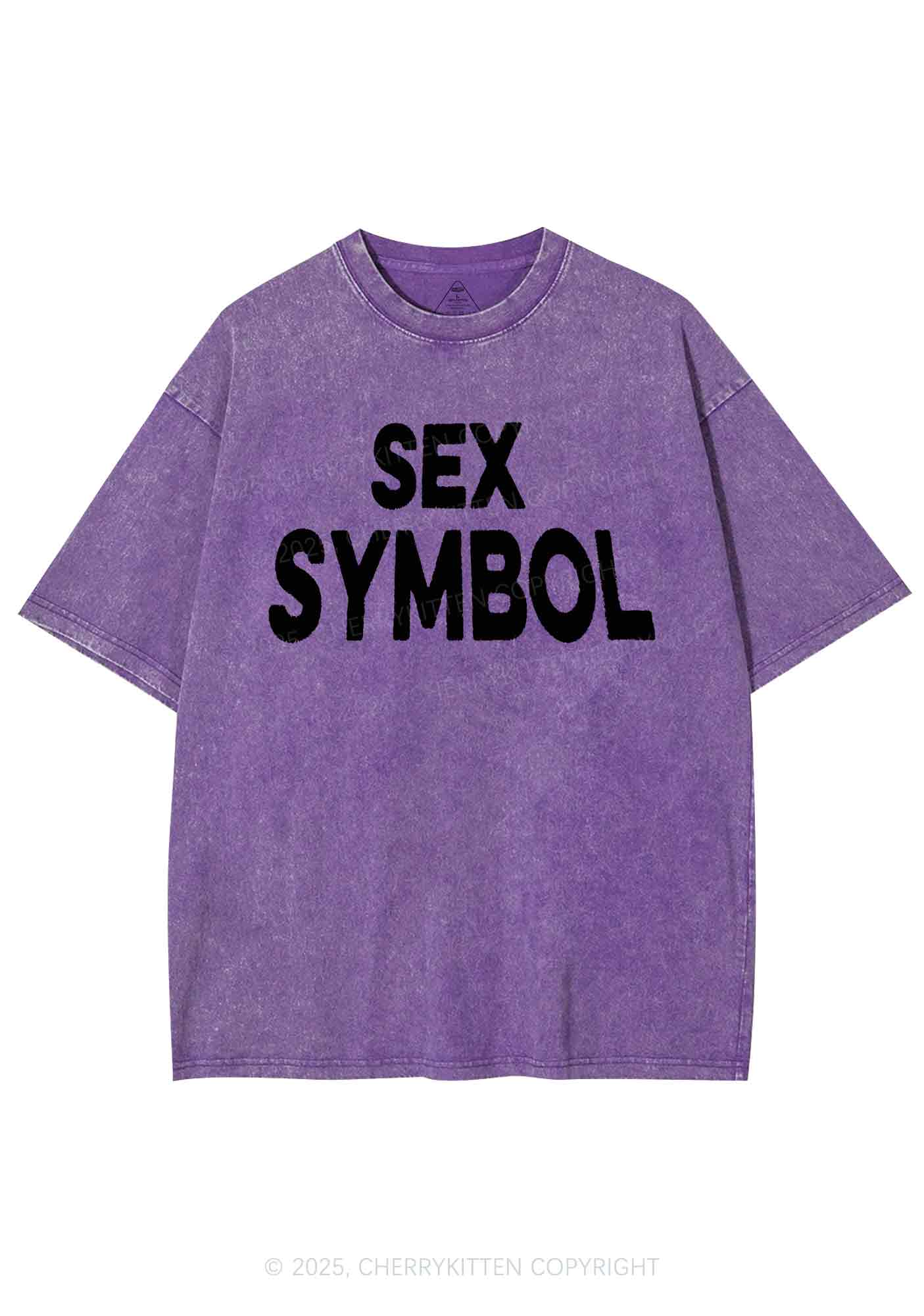 Sx Symbol Y2K Shirts Washed Tee Cherrykitten