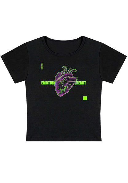 Curvy Emotion Heart Baby Tee