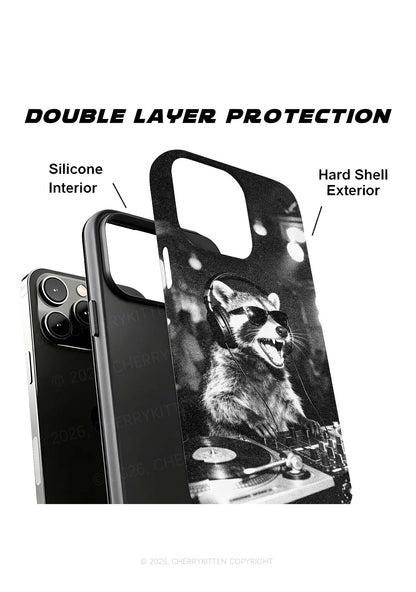DJ Raccoon Turntable Y2K Phone Case Cherrykitten