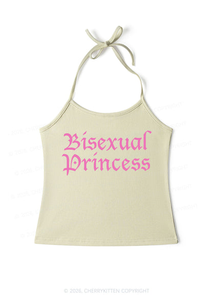 Bisexual Princess Pride Y2K Halter Neck Cami Cherrykitten