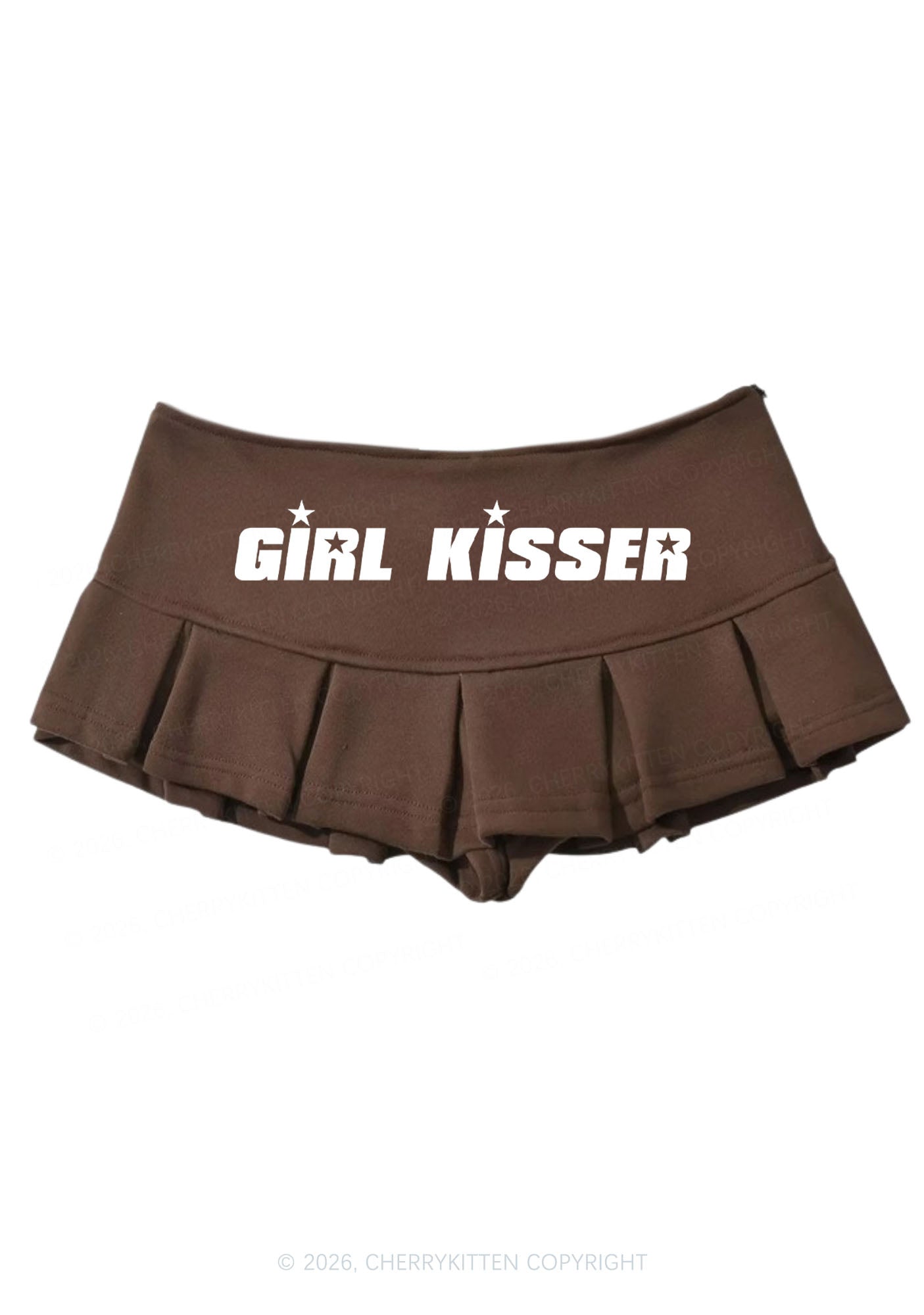 Girl Kisser Pride Y2K Mini Pleated Skirts Cherrykitten