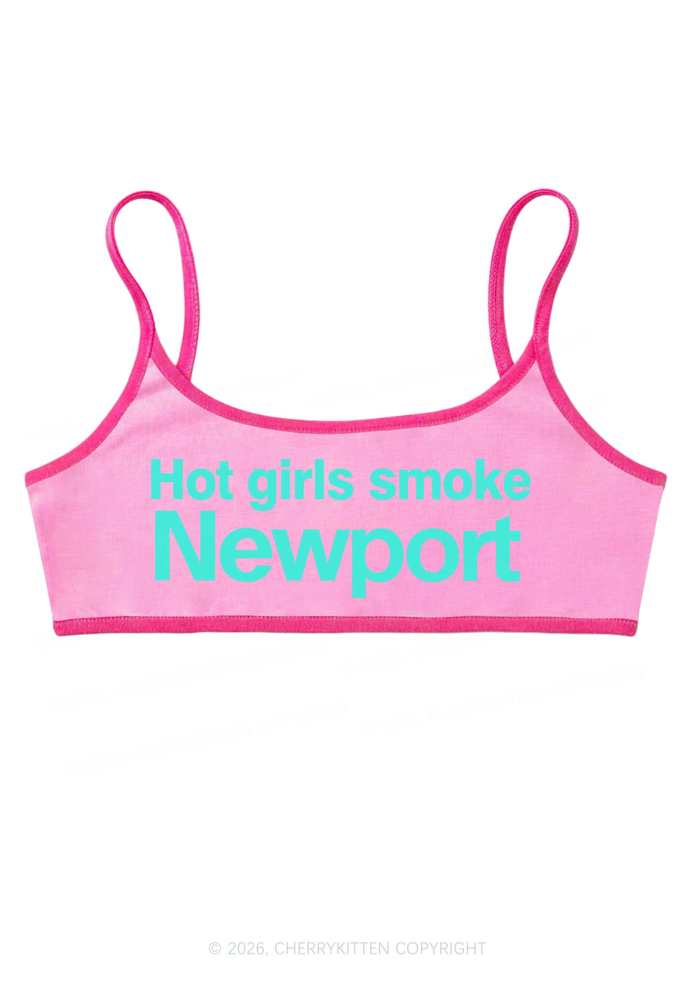 Hot Girls Smoke Y2K Super Crop Cami Cherrykitten