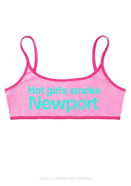 Hot Girls Smoke Y2K Super Crop Cami Cherrykitten
