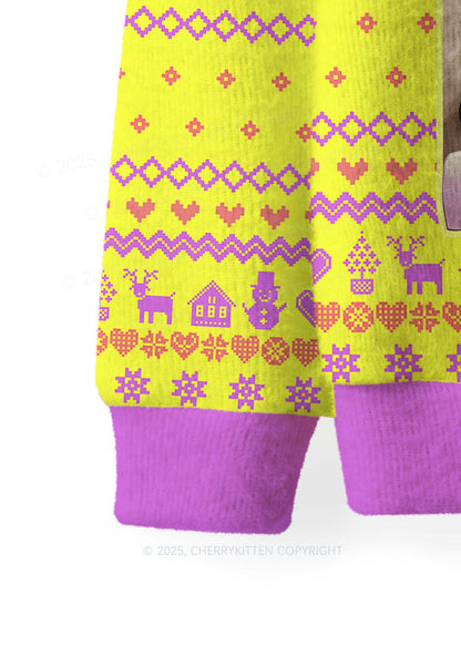 Certified Freak Y2K Christmas Knit Sweatshirt Cherrykitten