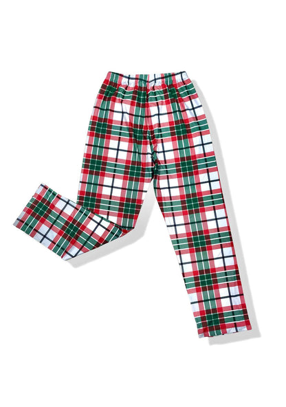 Red&Green Loungewear Plaid Pajama Pants