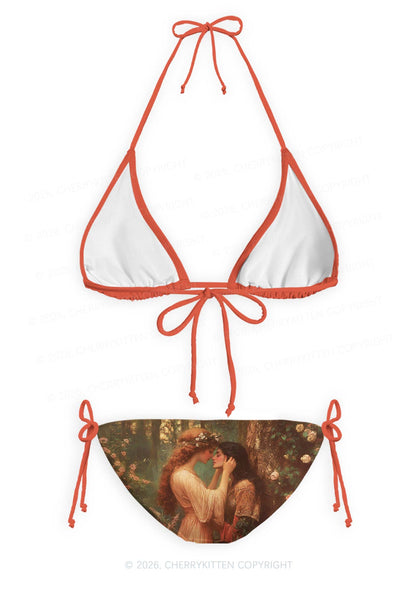 The Lesbians Pride Y2K Print Bikini Set Cherrykitten