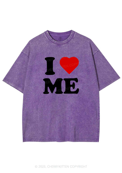 I Love Me Y2K Shirts Washed Tee Cherrykitten