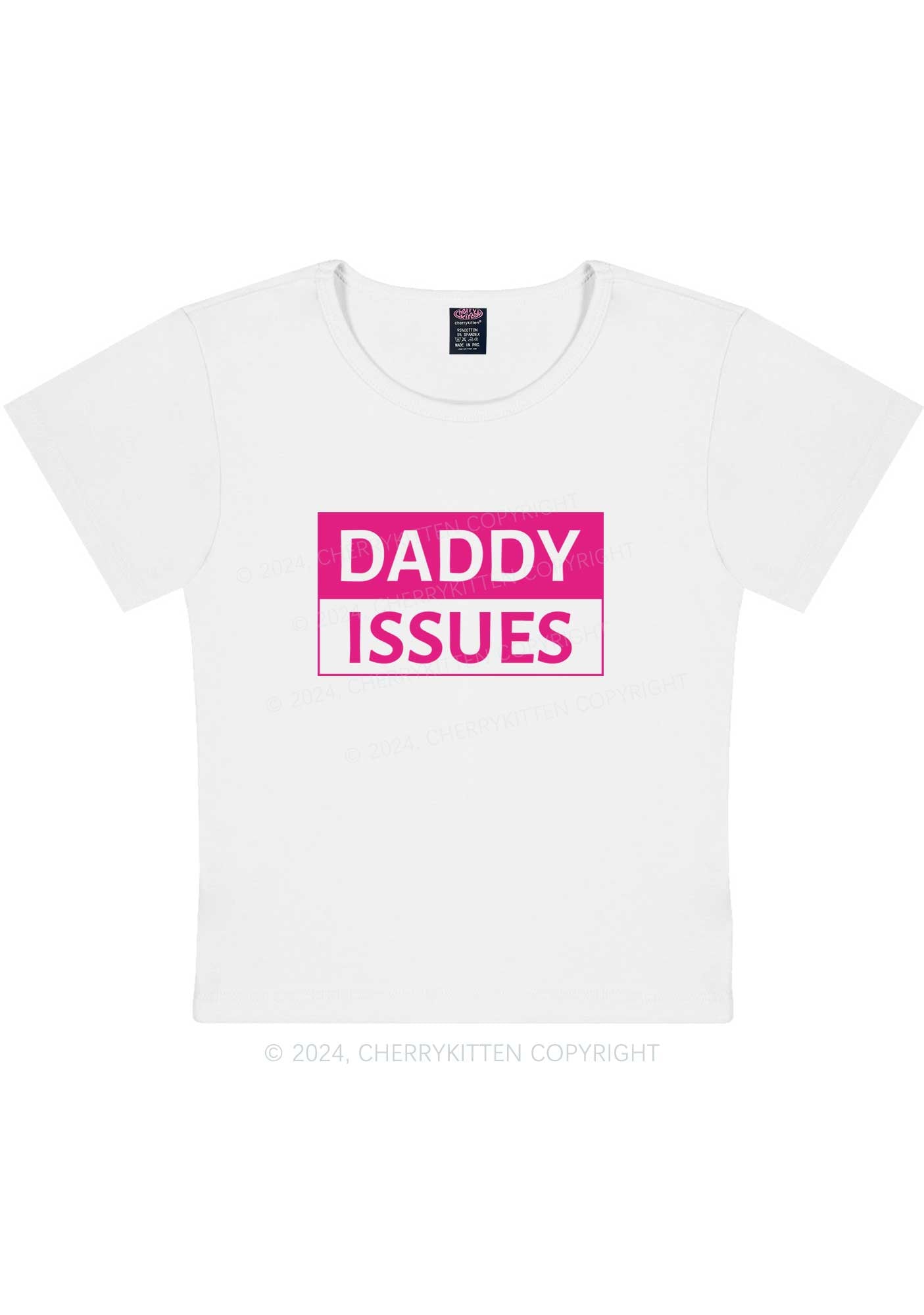 It's Daddy Issues Y2K Baby Tee Cherrykitten