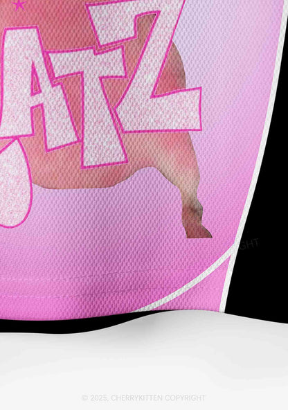 Custom Black Ratz Y2K Crop Sport Jersey Shirts Cherrykitten