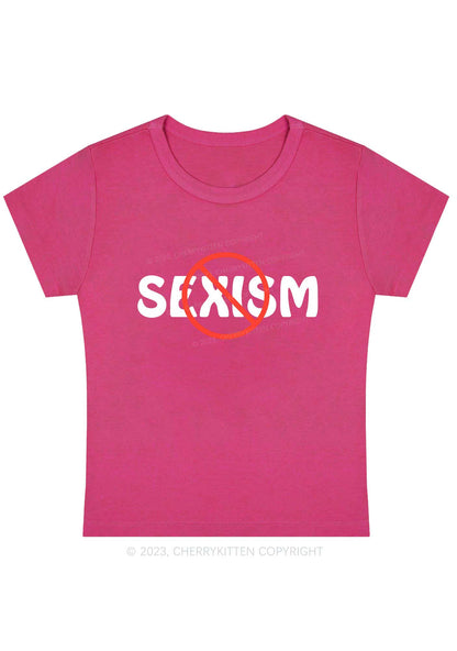 Curvy Stop Sexism Baby Tee Cherrykitten