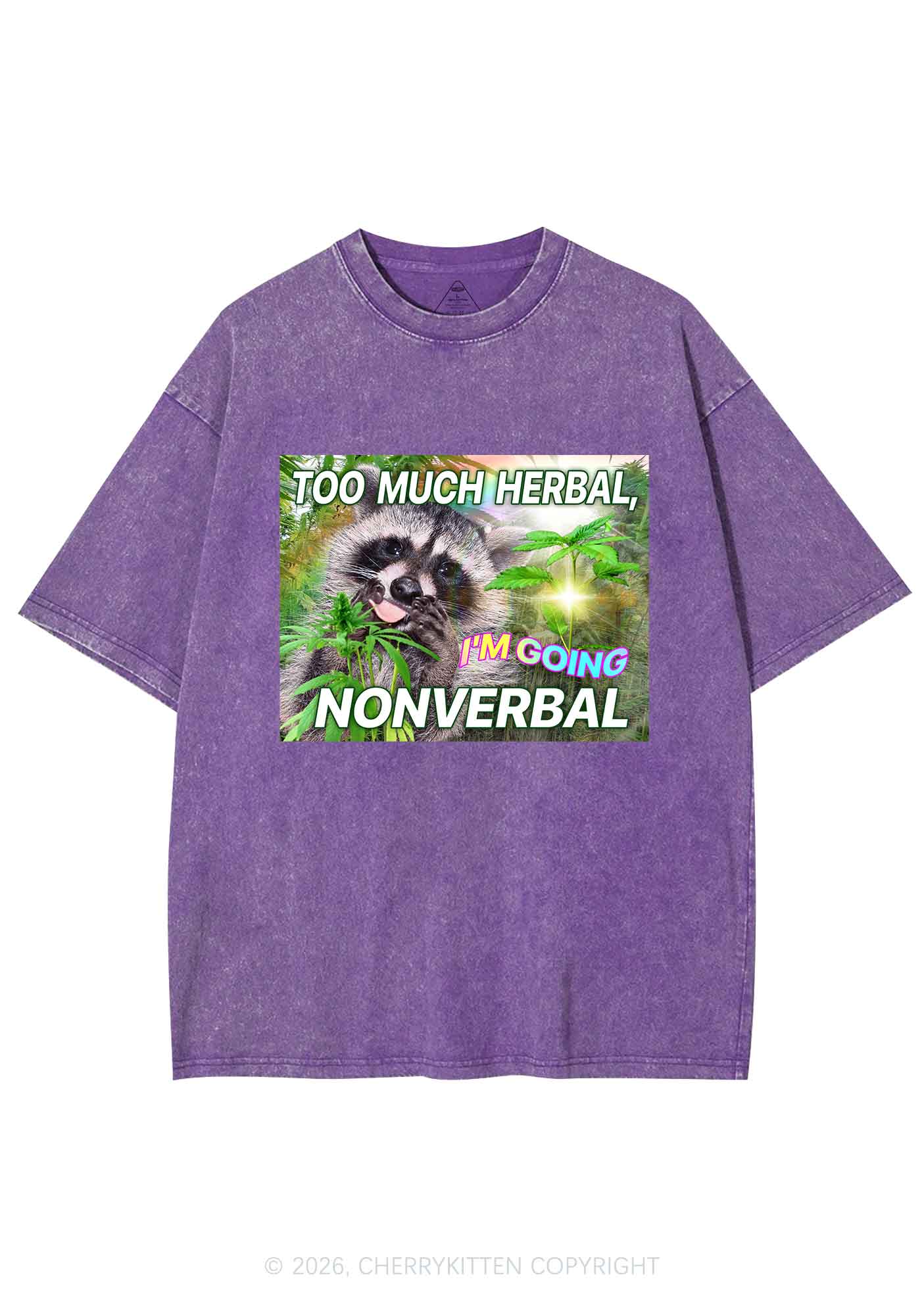 Im Going Nonverbal Y2K Shirts Washed Tee Cherrykitten