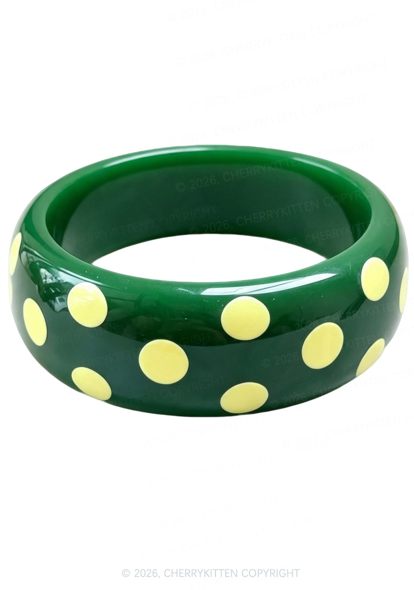 Candy Color Polka Dots Y2K Cuff Bangle Cherrykitten